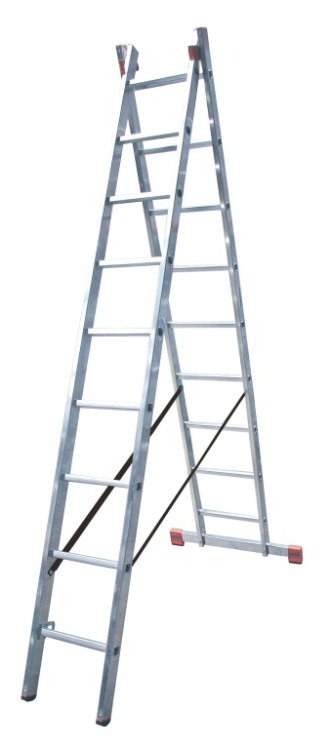 Dubilo Универсальная лестница двухсекционная. Рабочая высота 3,90 – 7,15 m