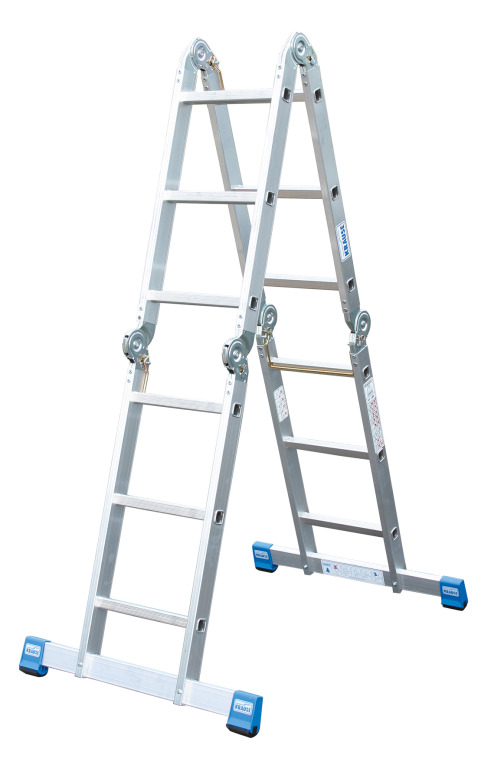 Стремянки Krause: характеристики алюминиевых лестниц-трансформеров с 4-5 и 6-8 ступенями