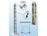 Лестница приставная вертикальная cтеклопластиковая модульная ЛПВС-М24