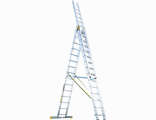Лестница усиленная трехсекционная. Рабочая высота: 3,50 m – 16,10 m