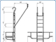 Подвесная лестница на провода с навесной площадкой