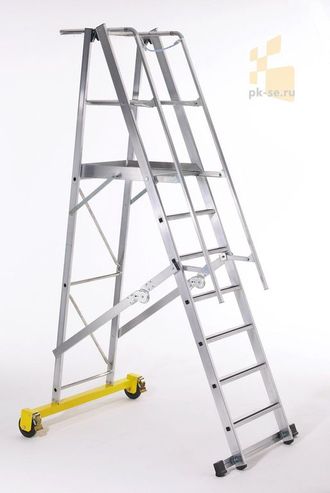 Z600 Передвижная складная лестница с площадкой