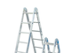 STABILO Комбинированная шарнирная лестница с возможность установки на лестничном марше 2x3 + 2x6. Ра