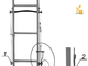 Лестница приставная вертикальная cтеклопластиковая модульная ЛПВС-М-24